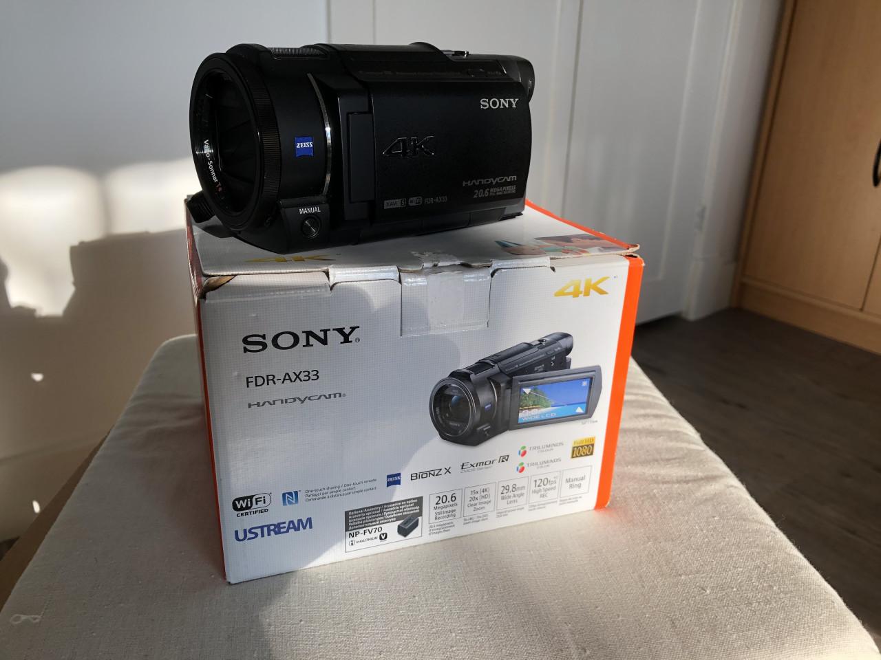Sony Handycam 4K camera