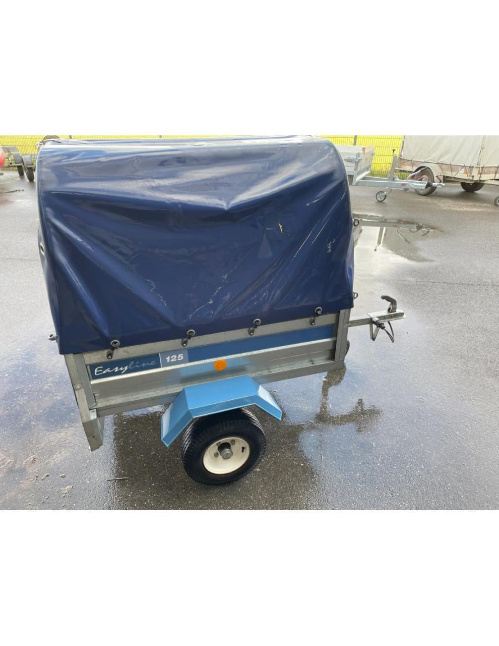 Bakwagen met huif enkelas ongeremd