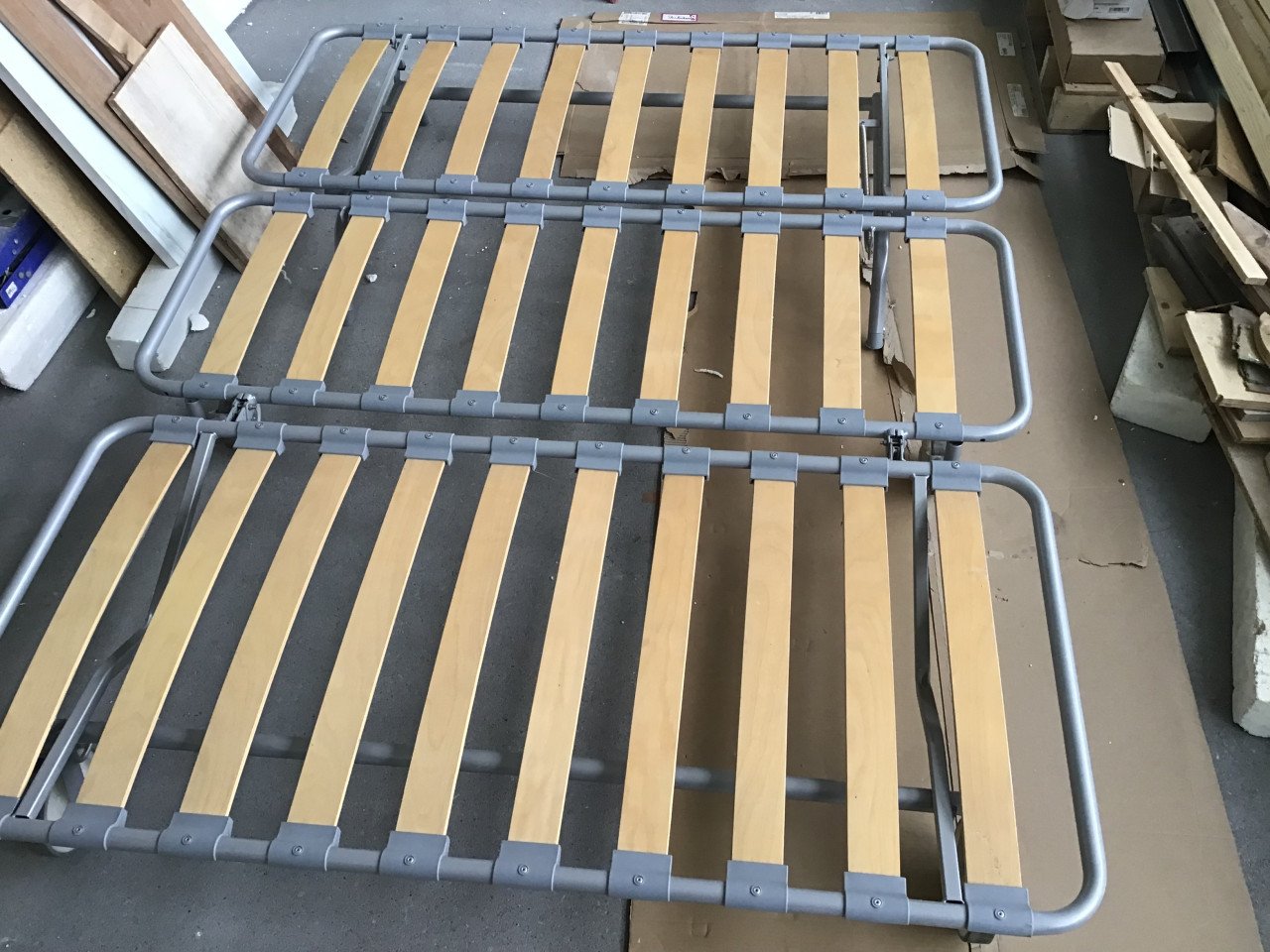 Slaapbank Ikea PS 1.60x2.00 bedframe izgs, T.E.A.B.!