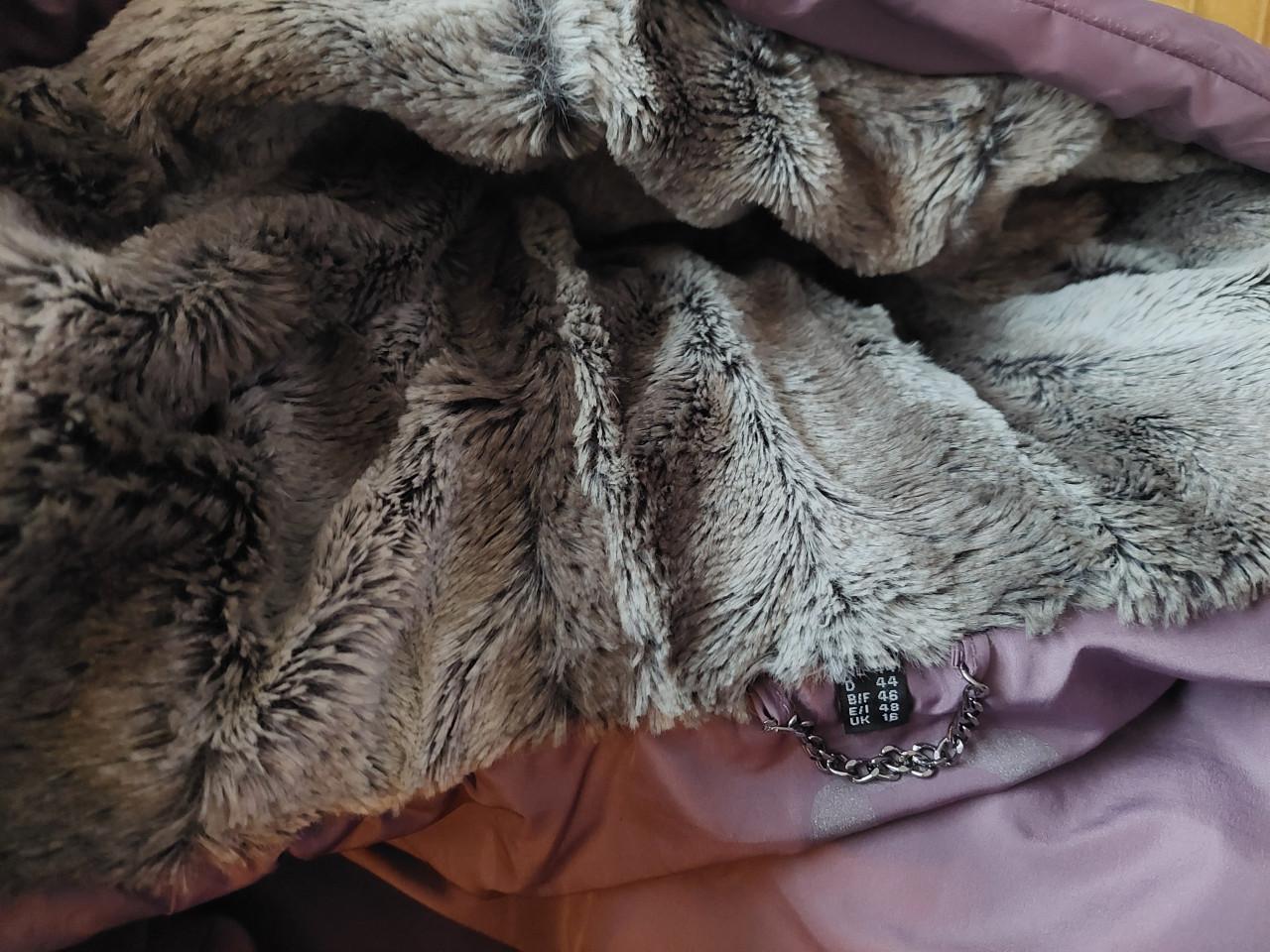 Nieuwe paarse District dames winterjack mt 44