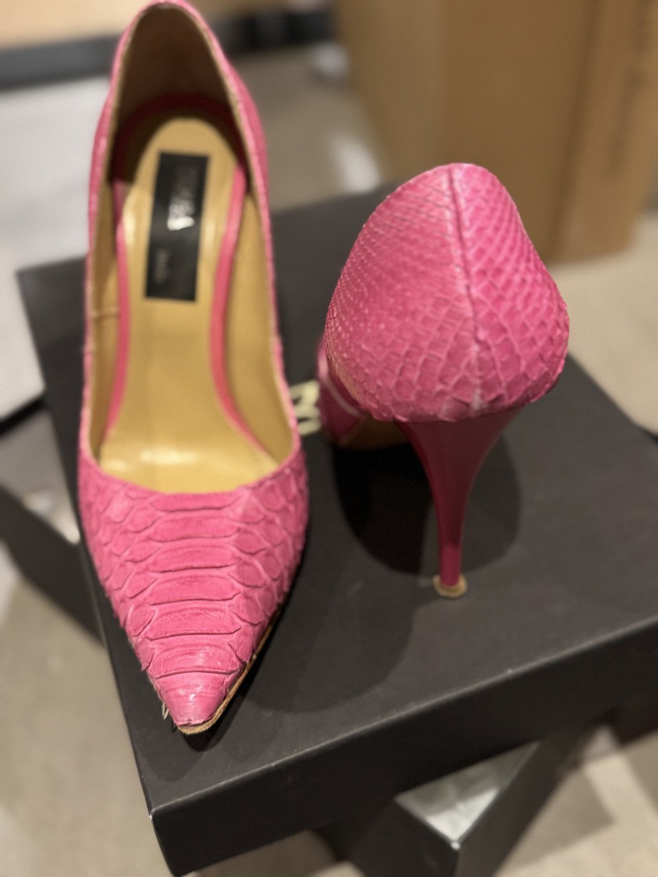 Pumps exotisch leder maat 36