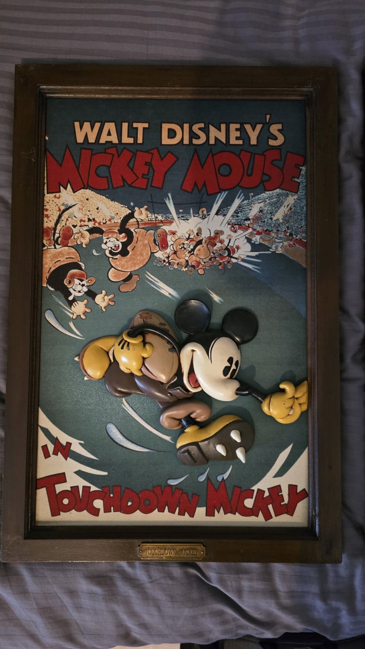 Zeldzame KAZAMA 3D art Mickey Mouse