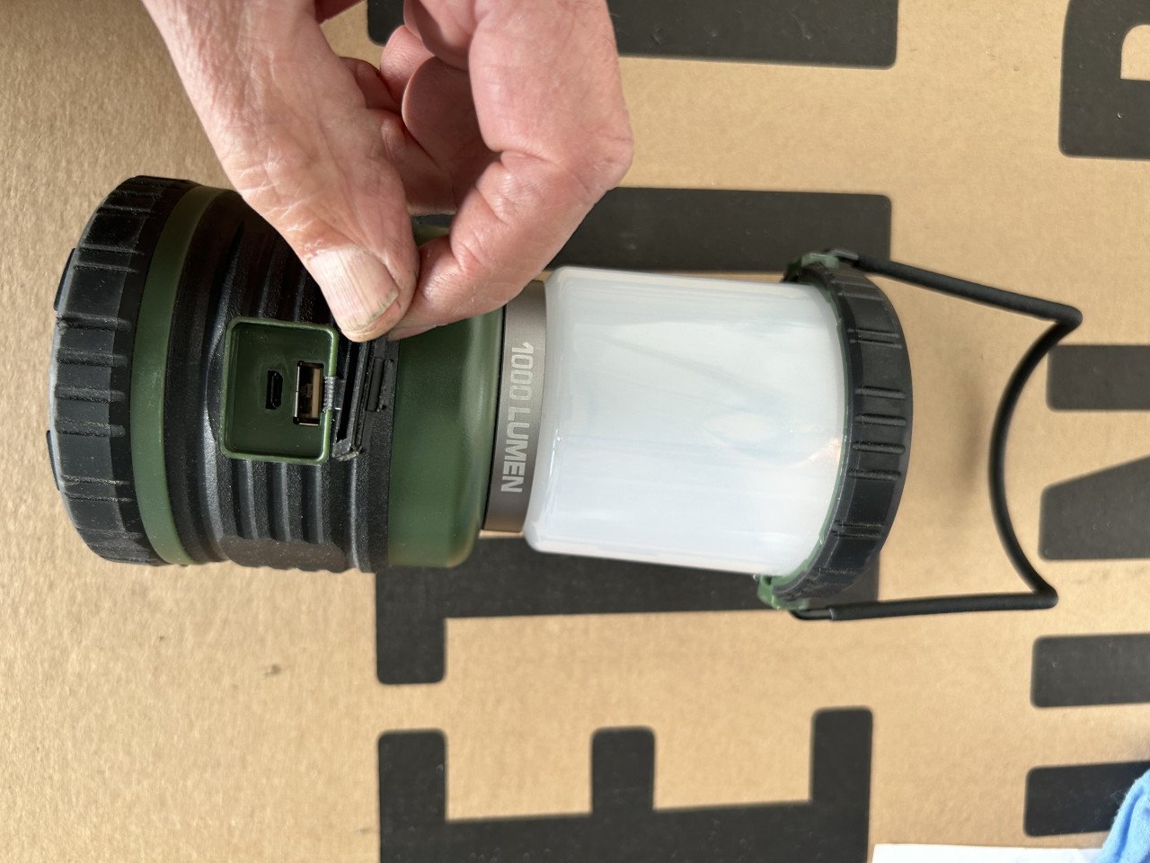 Oplaadbare campinglamp