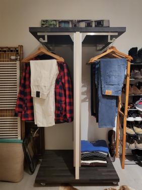 2 x Professioneel kledingrek