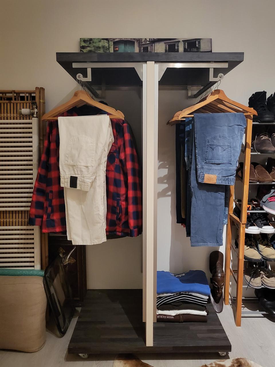 2 x Professioneel kledingrek