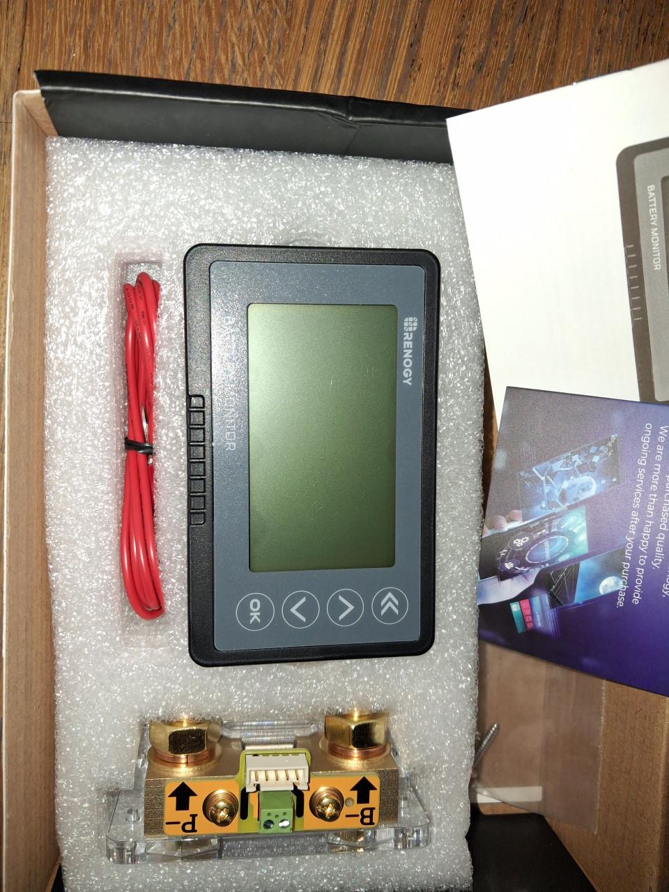 Renogy battery monitor met shunt