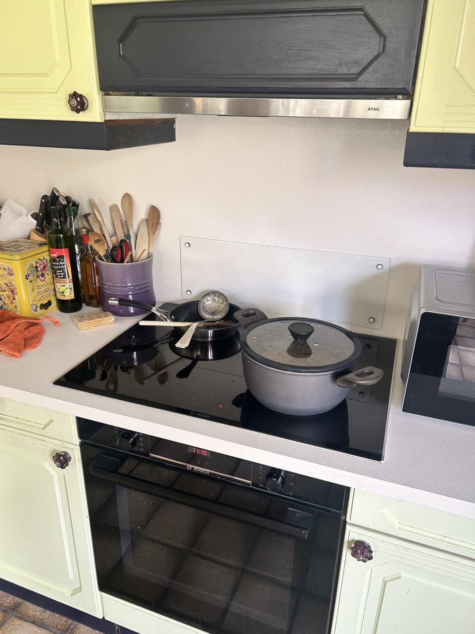 Originele massief eikenhouten retro Bruynzeel hoekkeuken