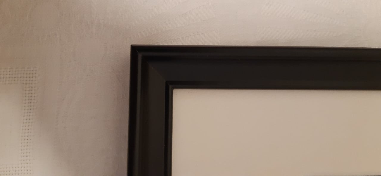 Ikea KNOPPÄNG zwarte lijsten met afbeelding, set van 8.
