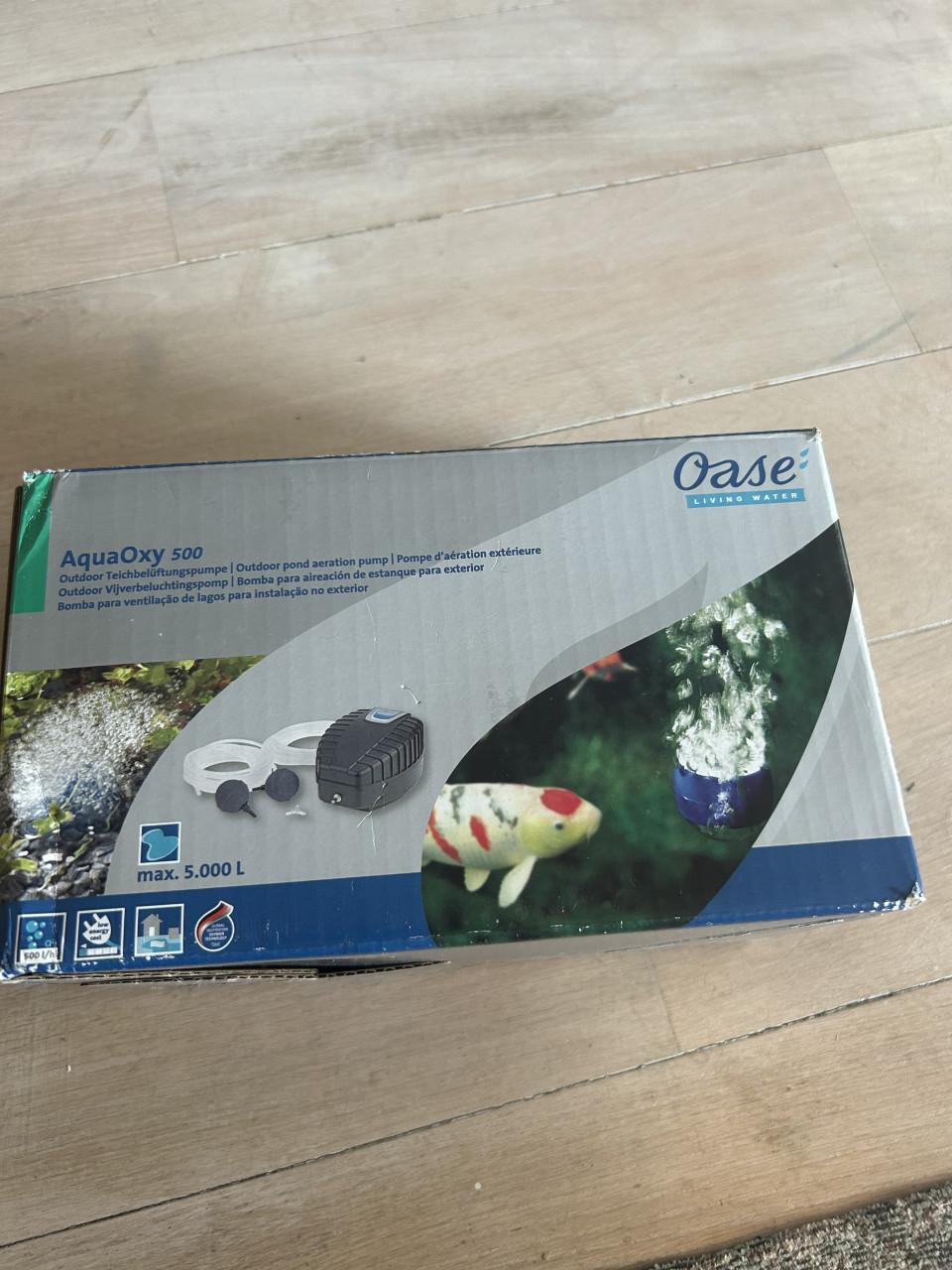 Te koop nieuw in doos oase lucht pomp aqua oxy 500