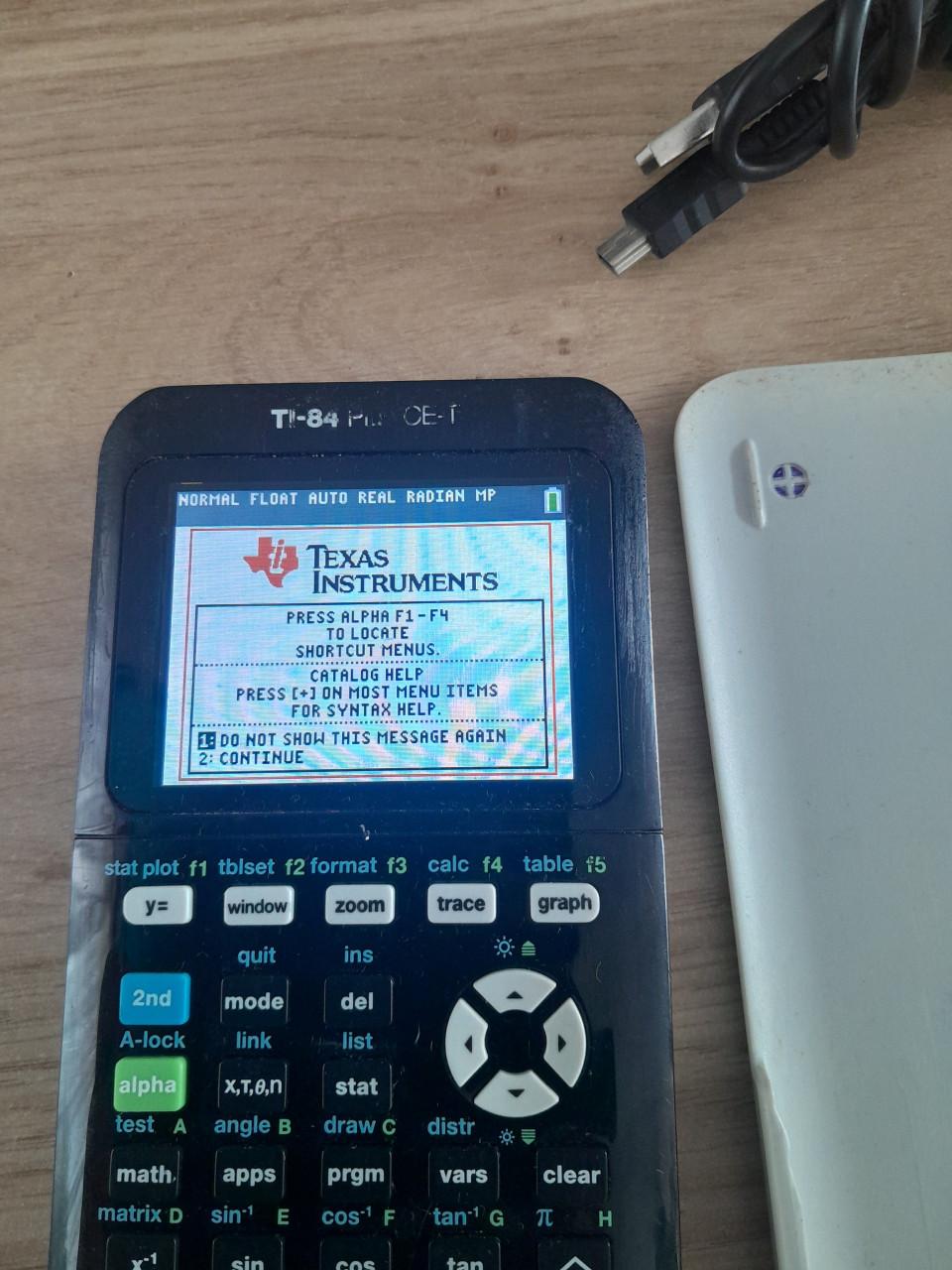 Texas Instruments TI-84 Plus CE-T grafische rekenmachine incl. oplaadkabel
