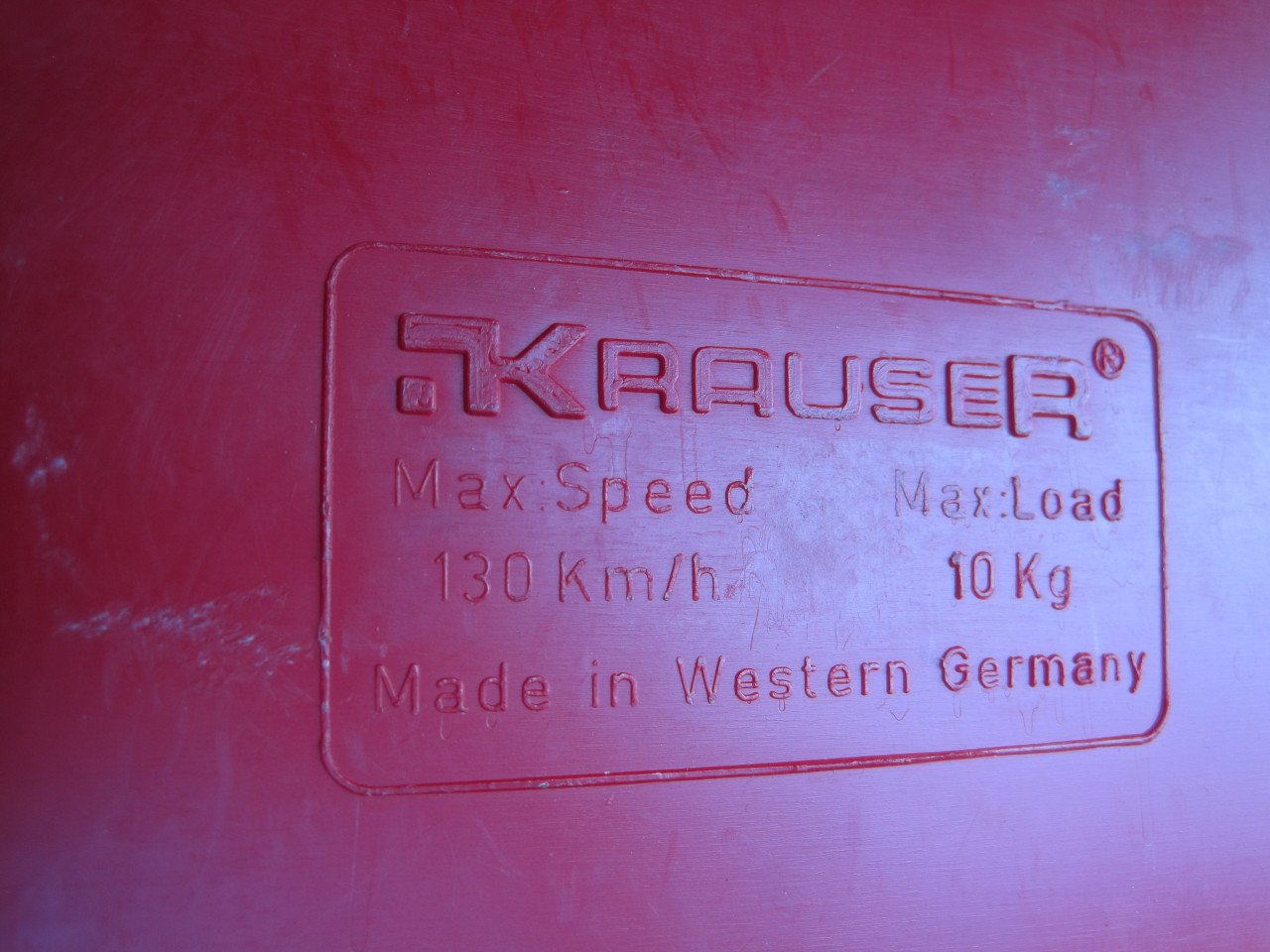 Motorkoffers Krauser rood