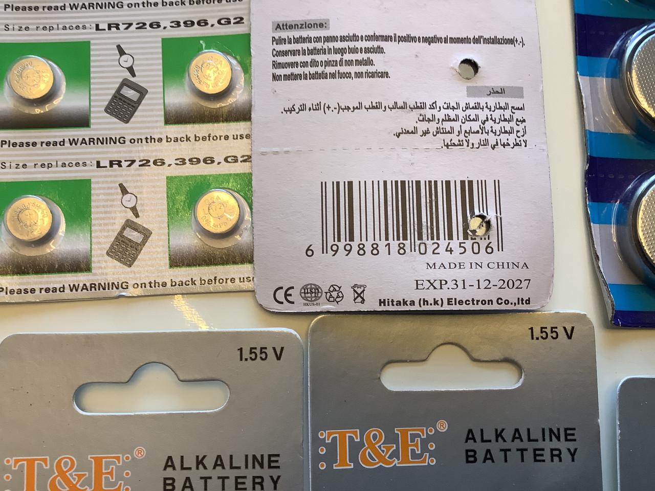 Partij diversen batterijen voor bodemprijsje (partij 15)