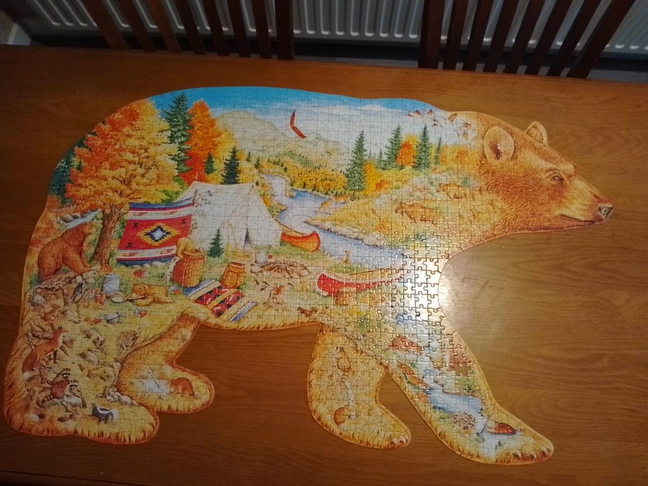 Puzzel silhouette beer