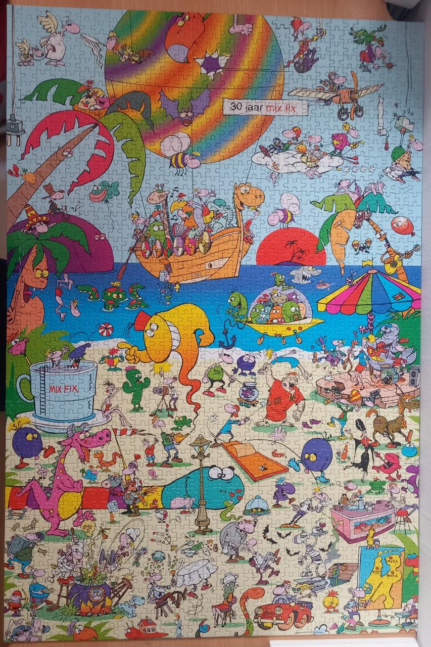 Mix fix cartoon puzzel