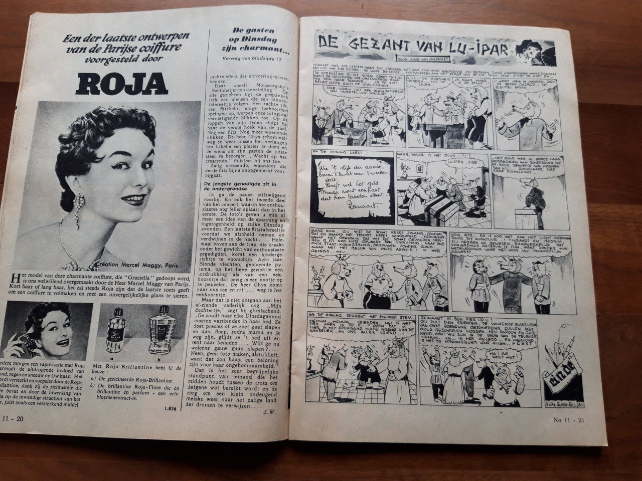 Vintage tijdschrift LIBELLE 1955 Vlaamse editie