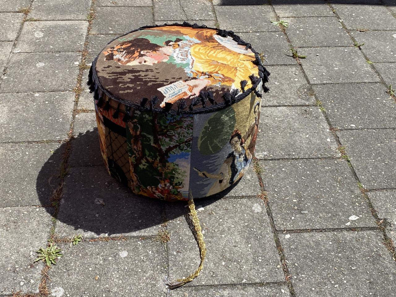 Poef met print
