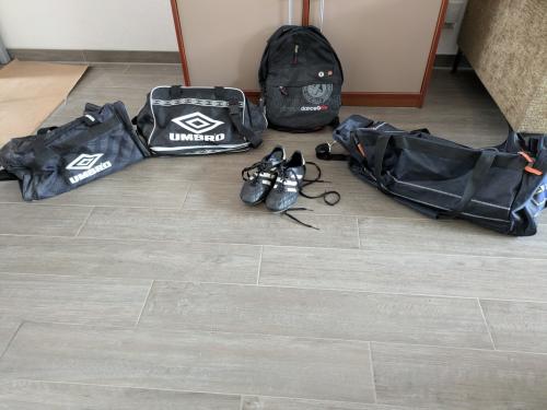 Voetbaltassen, weekendtas