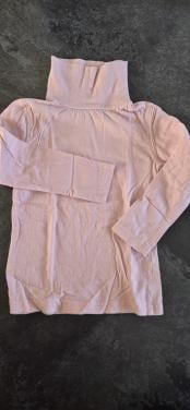 Zacht roze ski pully maat 98