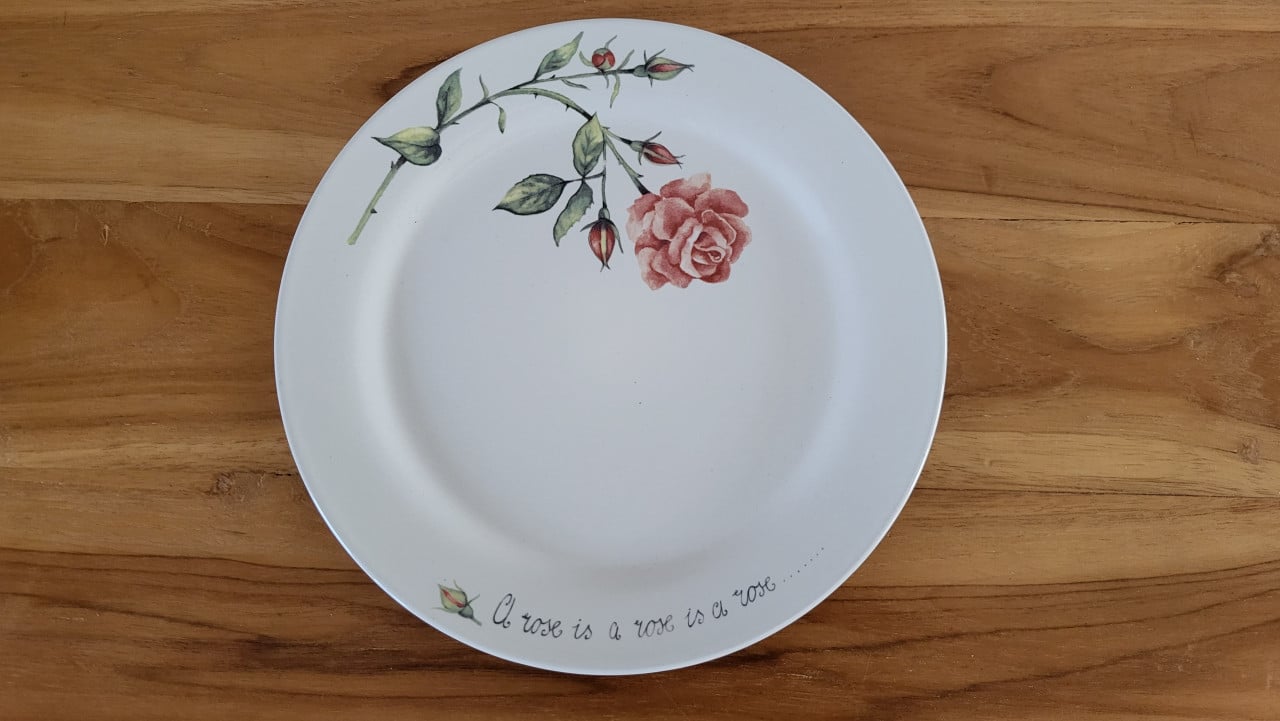 Jet servies A Rose is a Rose bord 19,5 cm