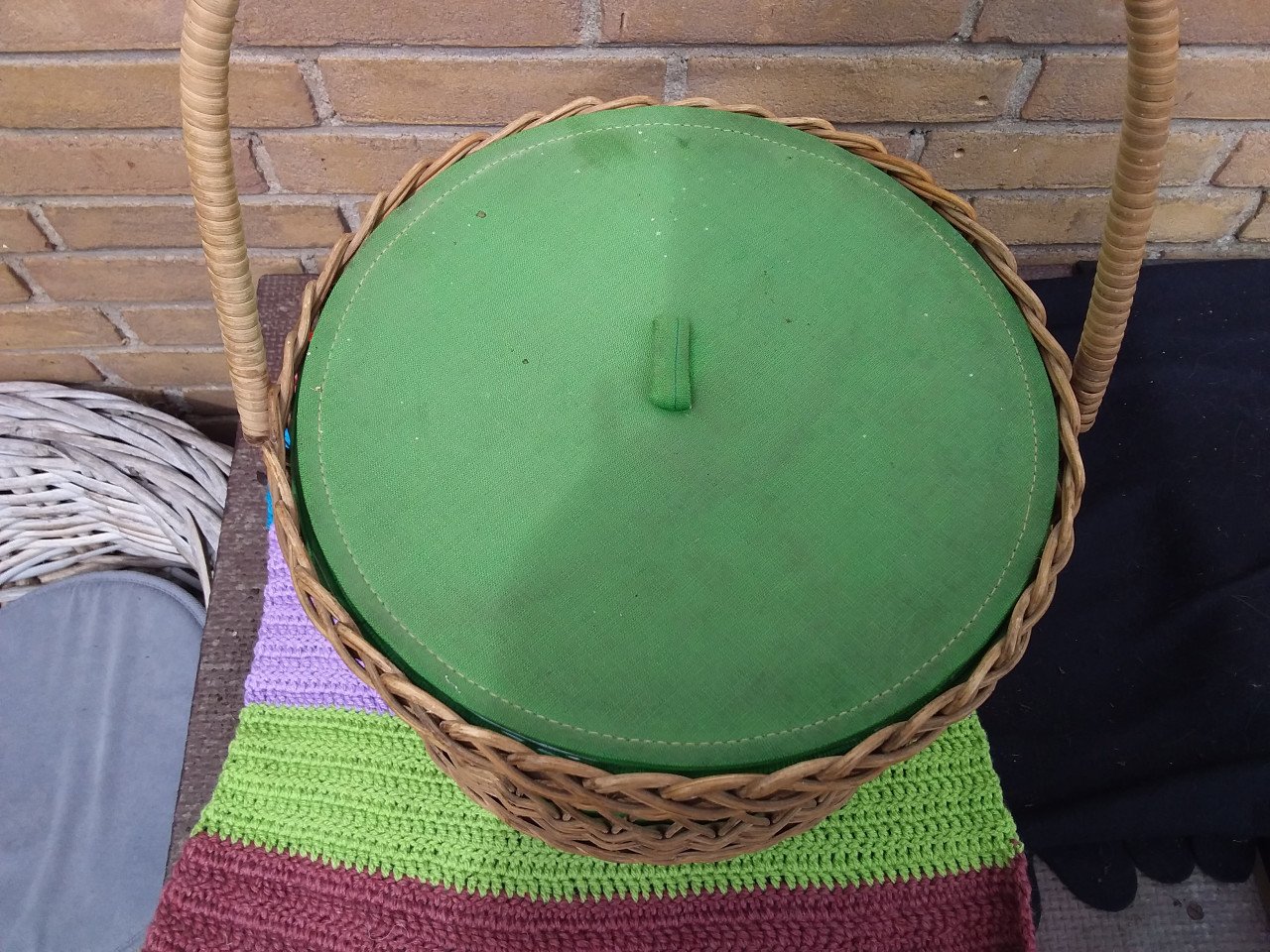 Vintage naaimand kompleet