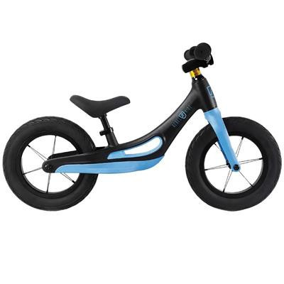 Stoere loopfiets in zwart/blauw en zwart/groen