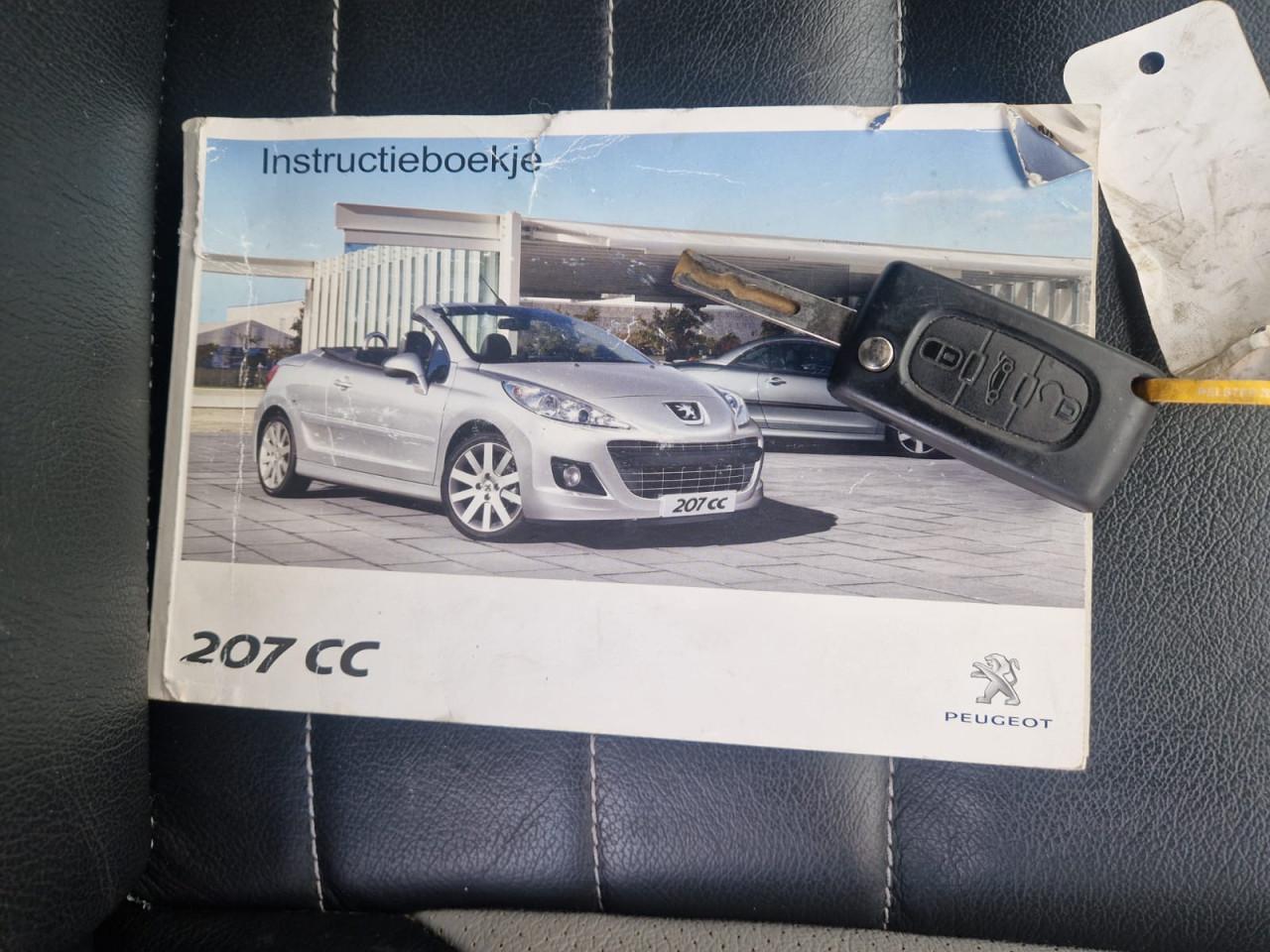 TE KOOP PEUGEOT 207 CC CABRIOLET HARDTOP 1.6 VTI GRIFFE EURO 5