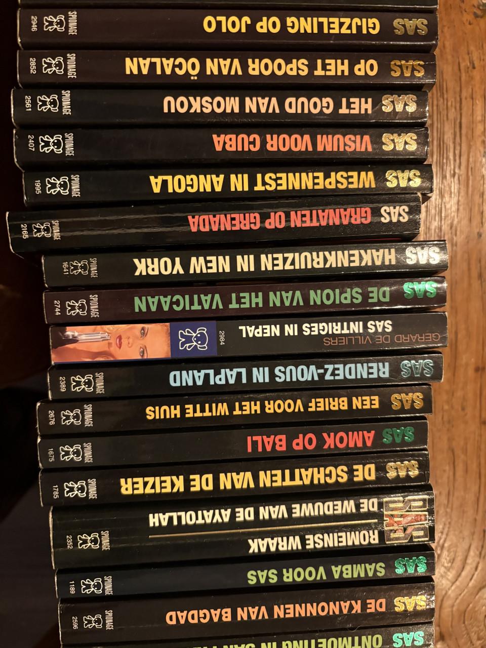 Detective collectie SAS boekjes set van 104 stuks