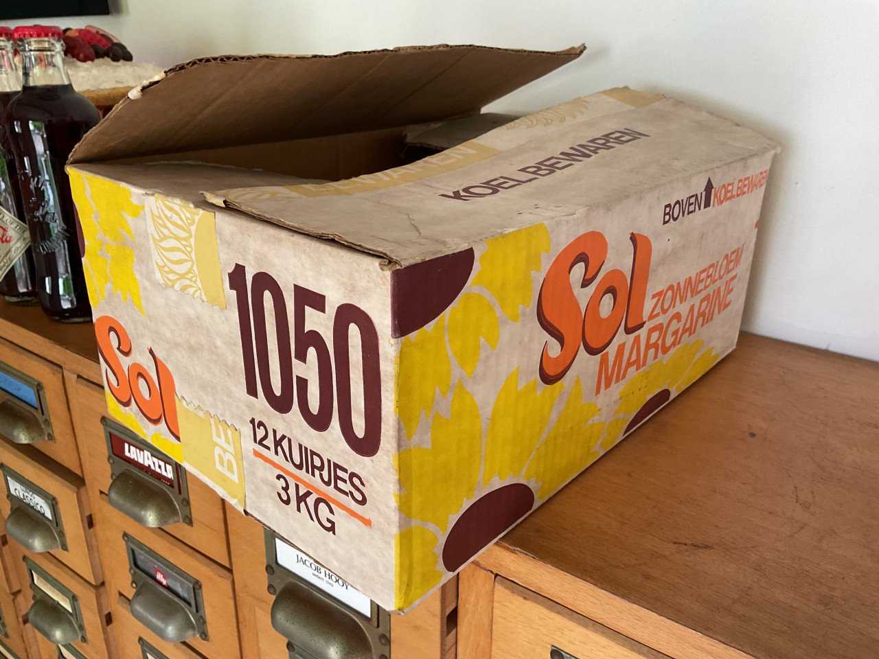 Vintage Sol margarine doos