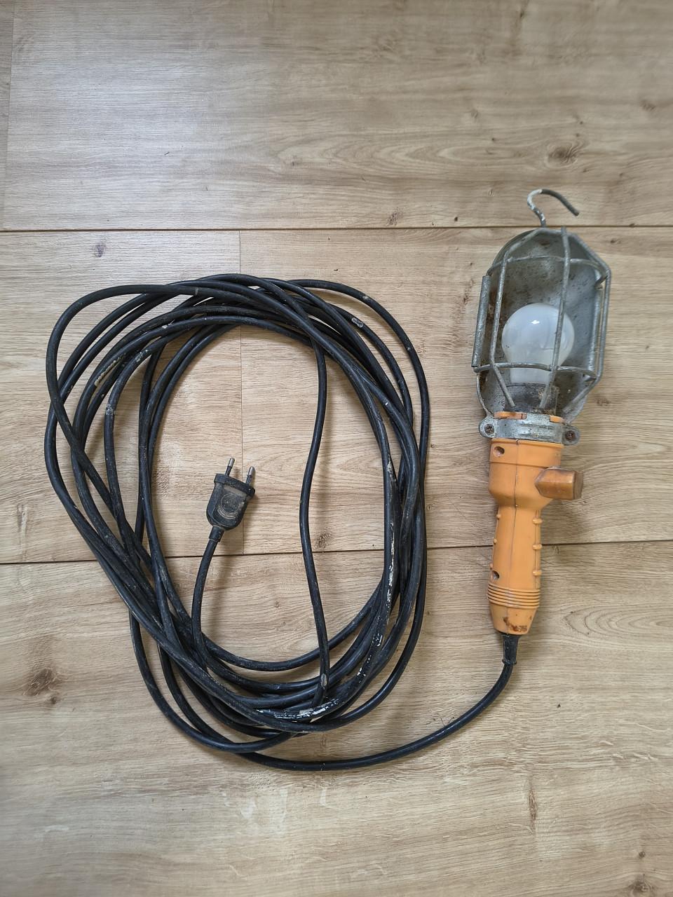 Vintage Oranje Looplamp / Kooilamp – Stoere industriële lamp