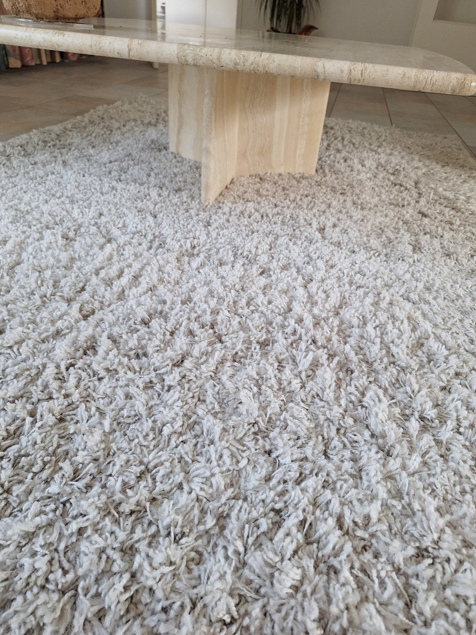 Travertin salontafel 105x105 cm