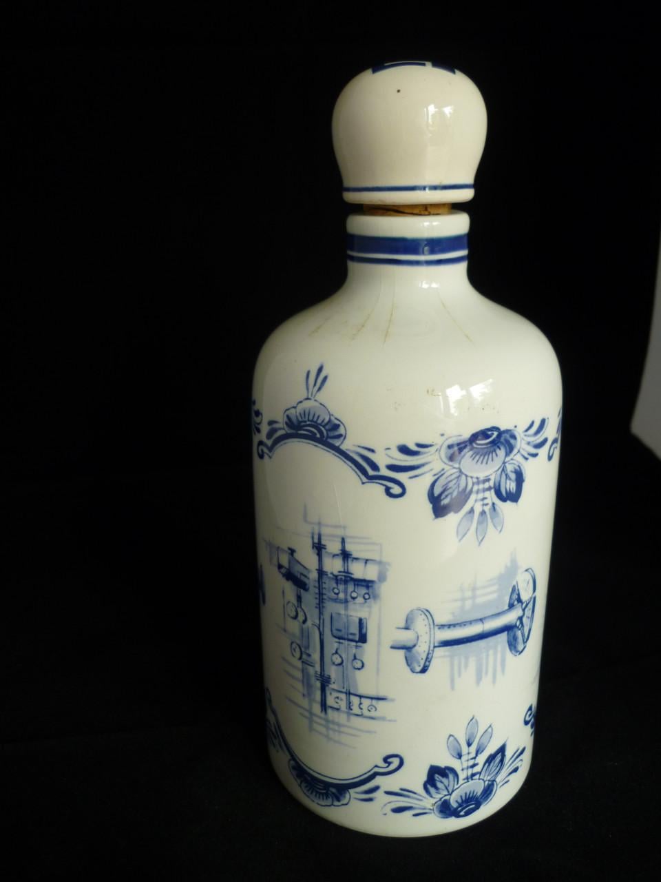 Vintage Regina Gouda Delfts blauwe likeurset + 5 schenktuit