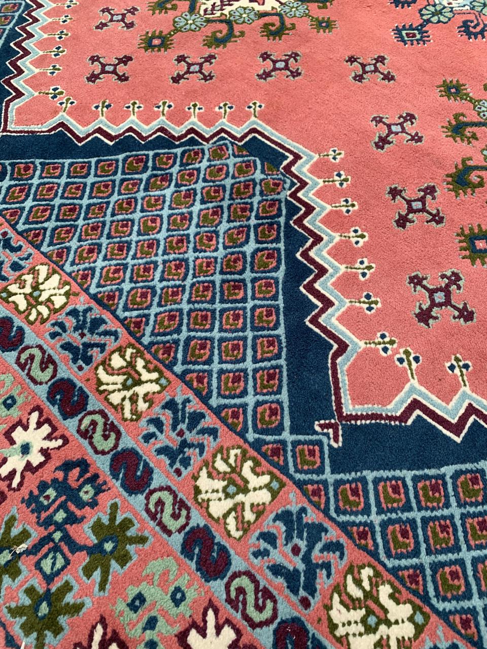 💐Prachtig Sfeervol Kleurrijk Handgeknoopt Vintage Vloerkleed💐