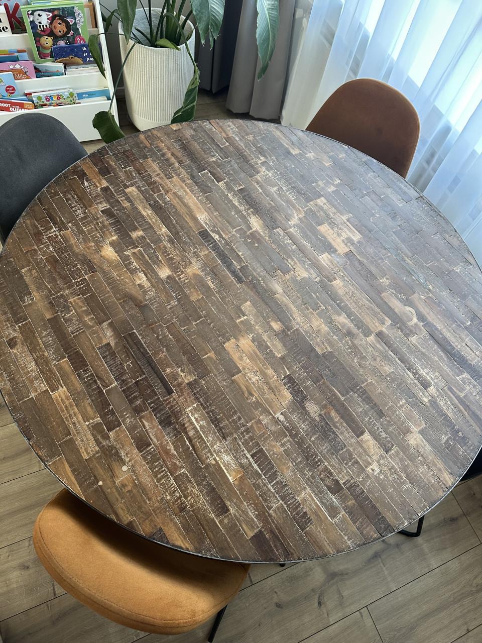 Woood eettafel rond