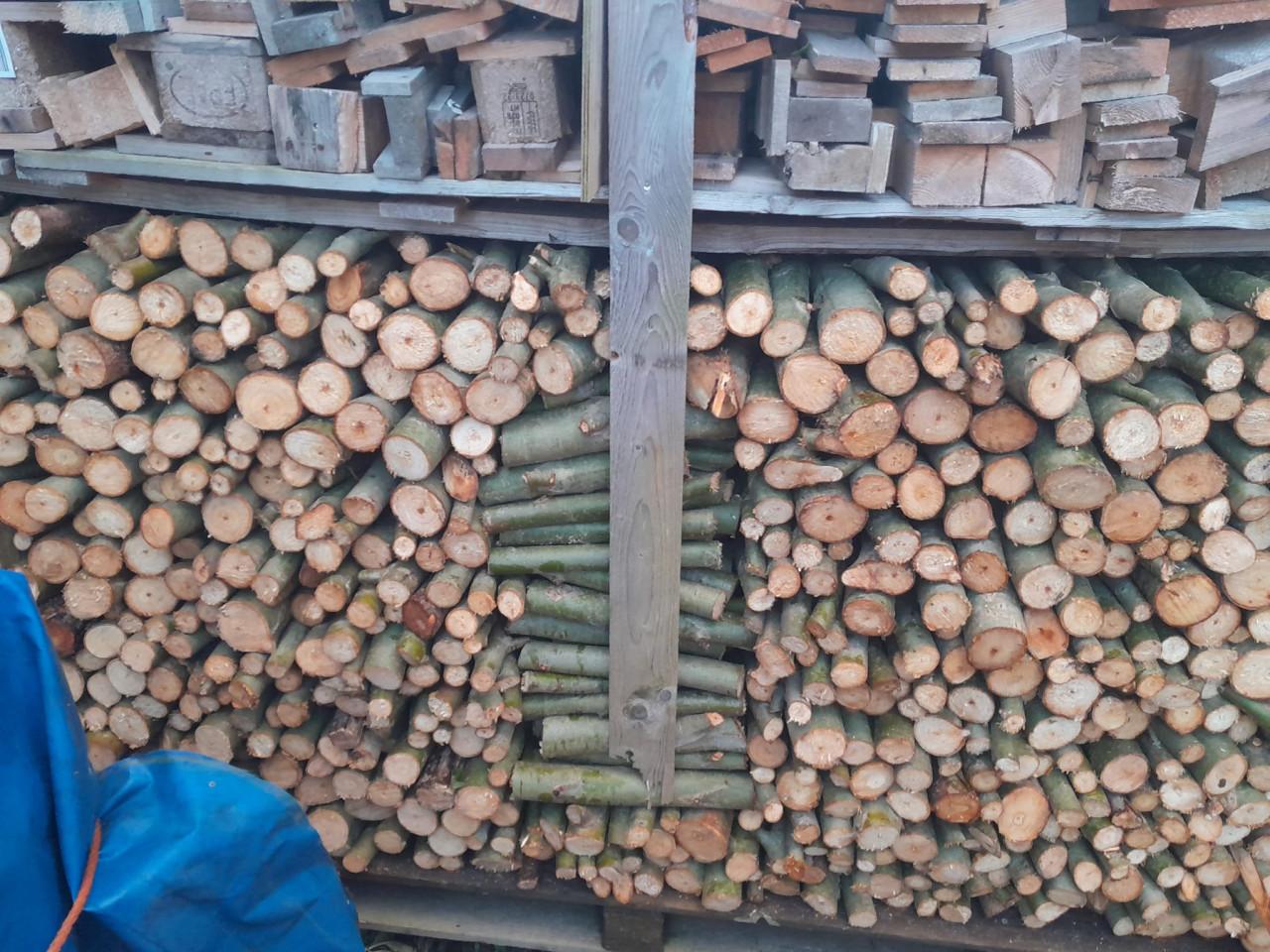 Diverse soorten haardhout.