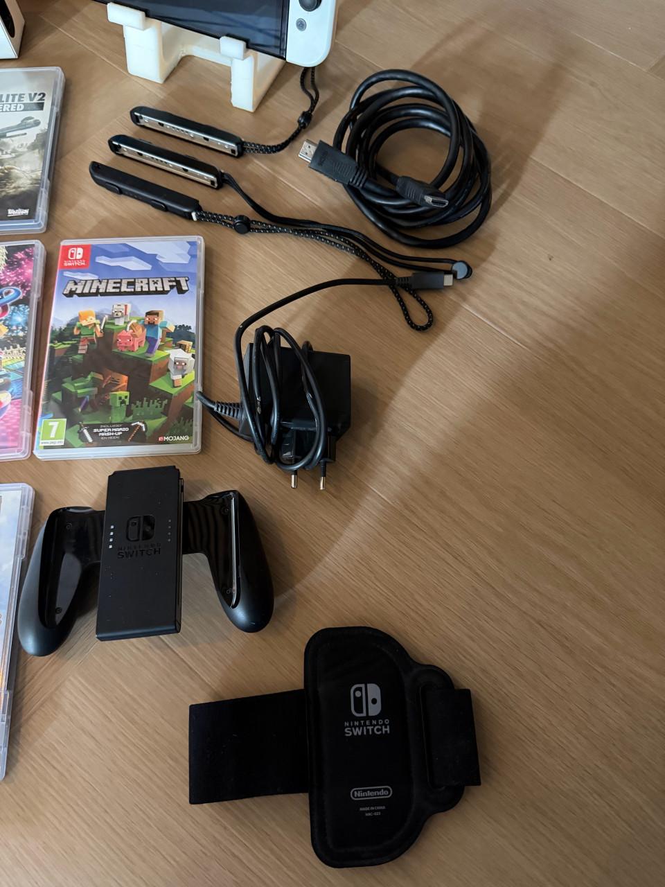 Nintendo Switch Oled 10 spellen accessoires