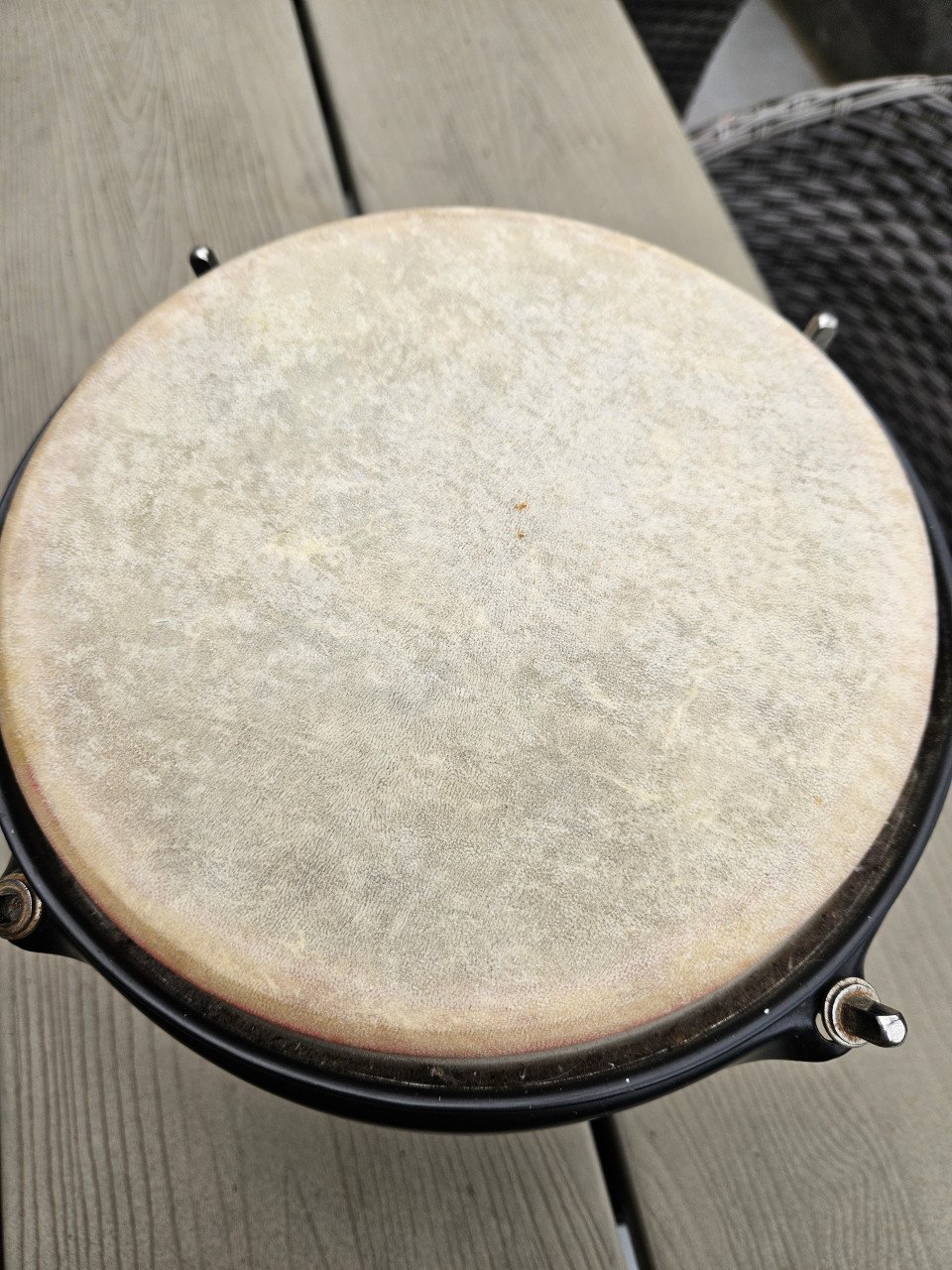 Mooie Maxtone bongo drum van hout en metaal...