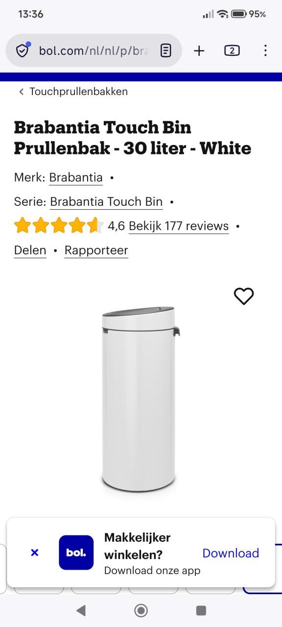 Brabantia prullenbak