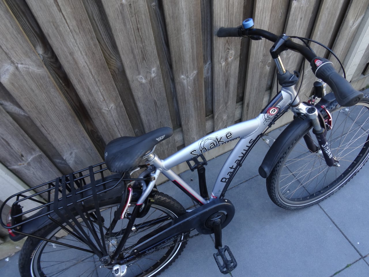 🚲 Batavus Snake Jongensfiets – 26 inch | Zilver/Blauw 🩶💙