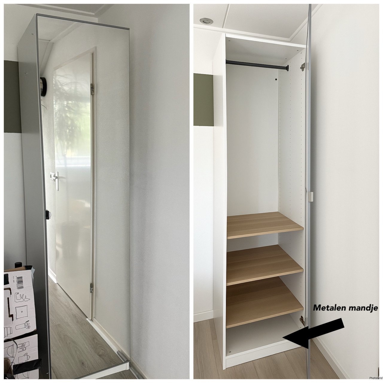 Grote Ikea PAX kast met spiegel