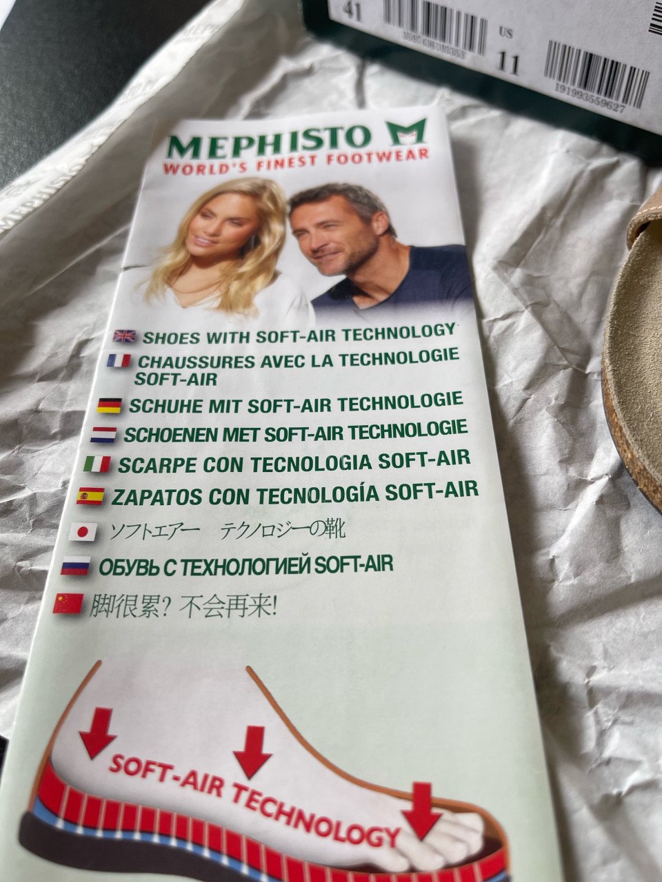 Nieuwe Mephisto sandalen 41