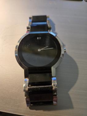 Danish Design horloge met een zwarte wijzerplaat 35 mm e