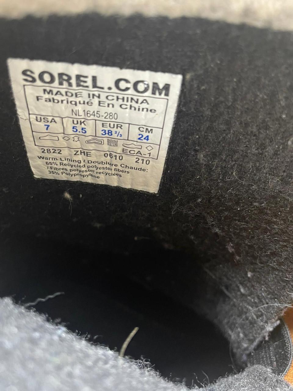 Sorel stoere waterdichte laarzen maat 38,5