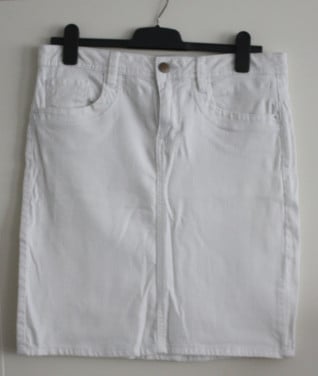 Witte sijkerrok maat 40