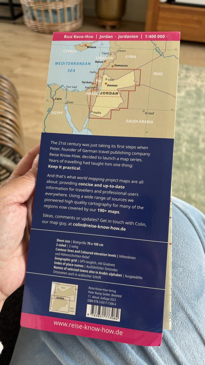 Routekaart Jordanië