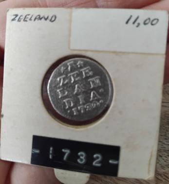 1732 / ZILVER / 2 stuiver munt Zeelandia