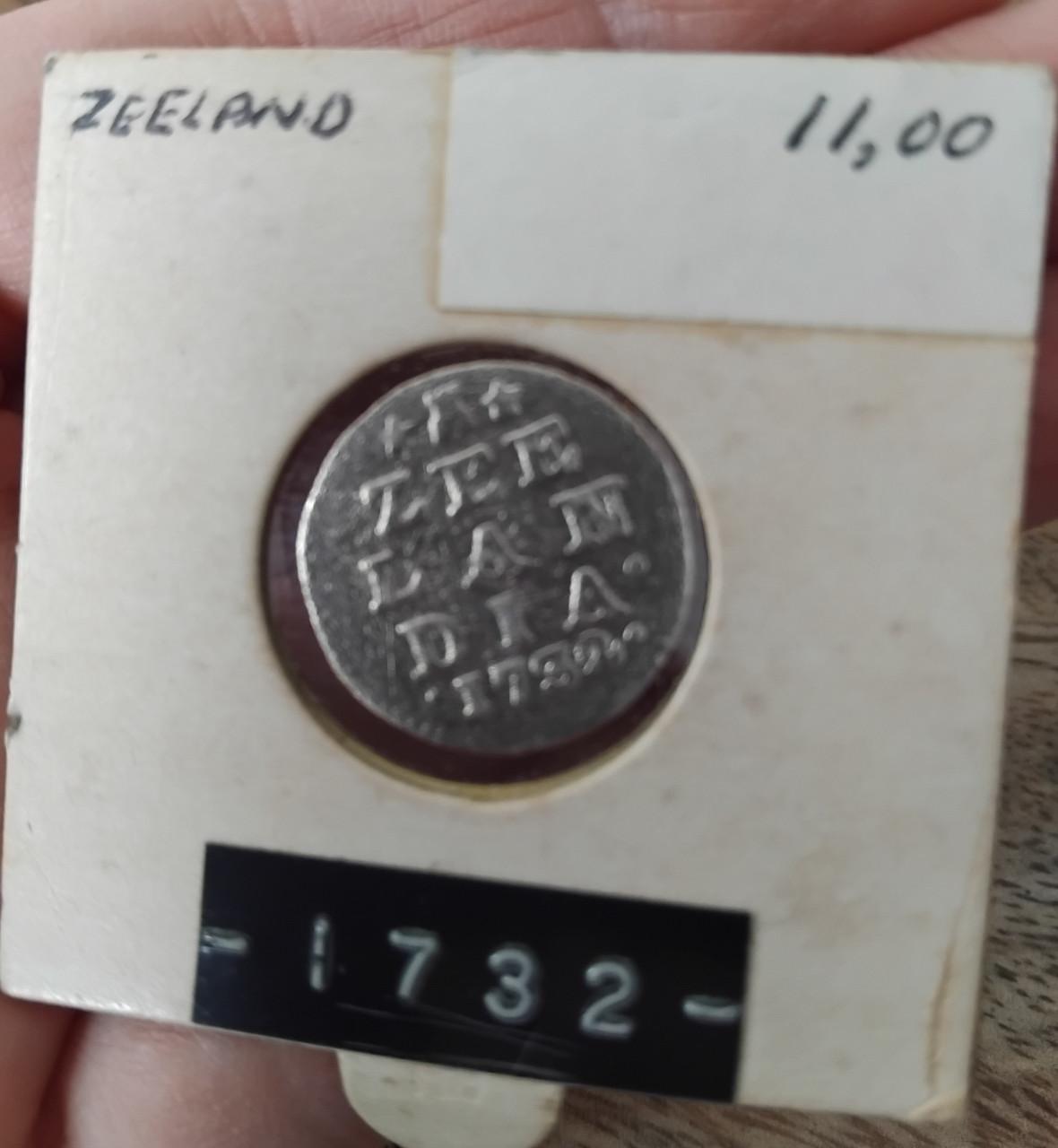 1732 / ZILVER / 2 stuiver munt Zeelandia