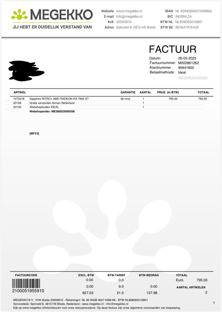 Videokaart GPU Sapphire NITRO+ AMD RADEON RX 7900 XT