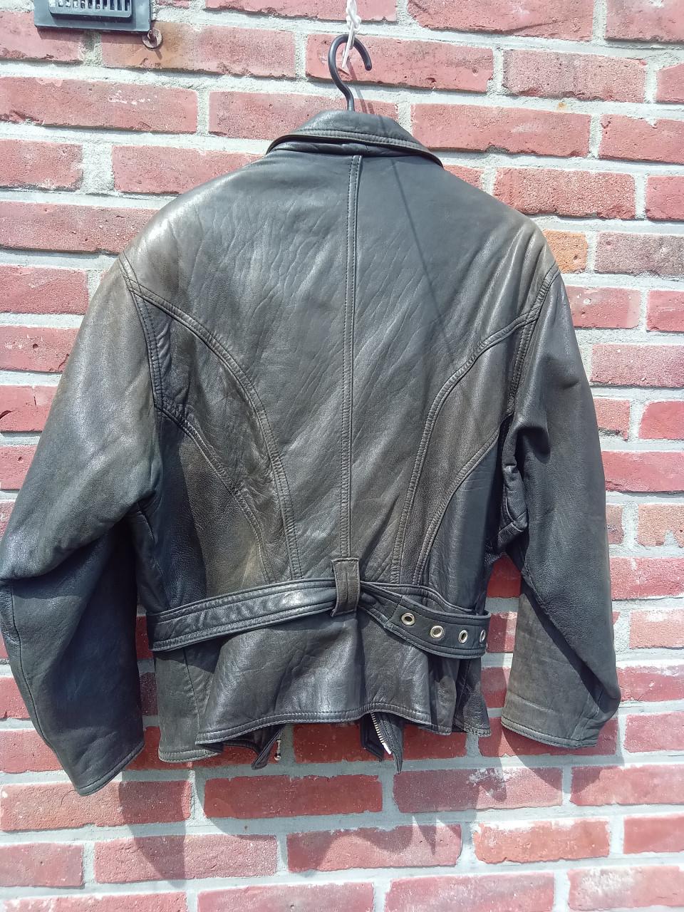 Biker jasje/ vintage leather jacket