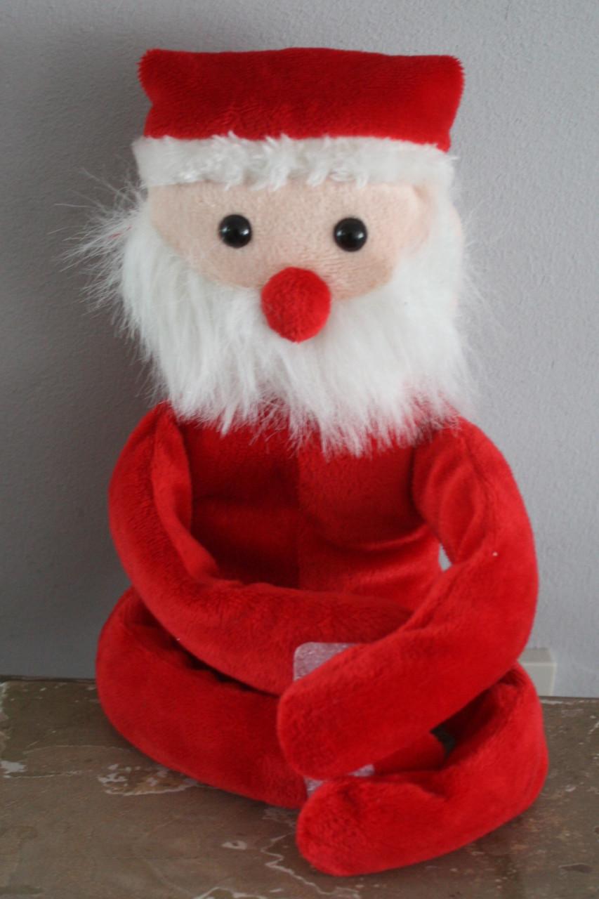 Flessen knuffel kerstman