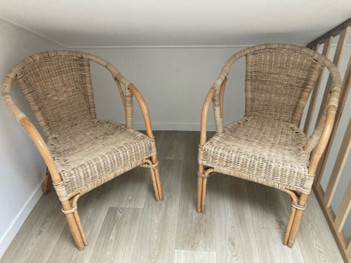 Rotan stoelen (4x)